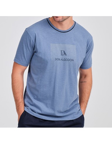 don algodón pijama de hombre en manga corta modelo Javier