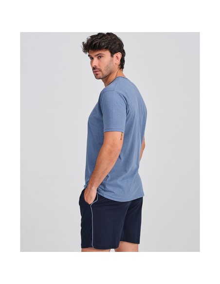 pijama de hombre de don algodón modelo Javier parte trasera