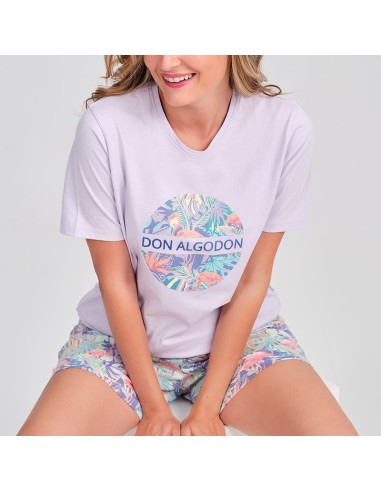 pijama de verano de mujer don algodón modelo selva