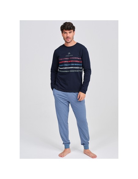 pijama de hombre para entre tiempo don algodón modelo Nápoles