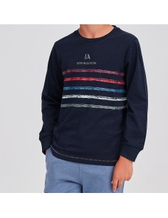 pijama de entre tiempo para niño modelo Turín de don algodón 2