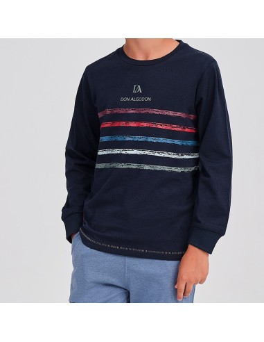 don algodón pijama fino de niño en manga larga modelo Turín