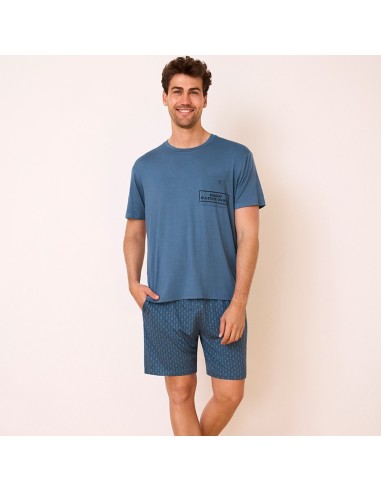 pijama en algodón de hombre para verano modelo Alberto de promise