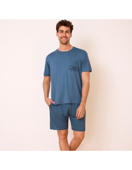 pijama en algodón de hombre para verano modelo Alberto de promise