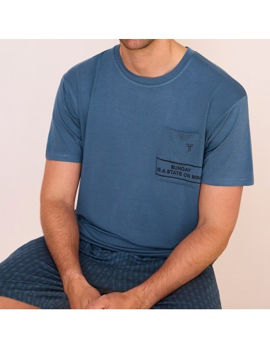 pijama de verano de hombre en manga corta modelo Alberto