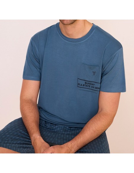 pijama de verano de hombre en manga corta modelo Alberto