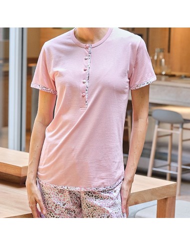 pijama de verano de mujer con pantalón largo de muslher