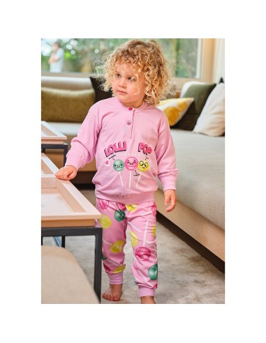 pijama infantil de entre tiempo en algodón de muslher mode lolli pop