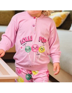 pijama infantil de entre tiempo en algodón de muslher mode lolli pop 2
