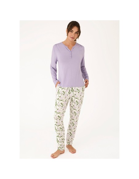 pijama de mujer fino en algodón de promise modelo primavera