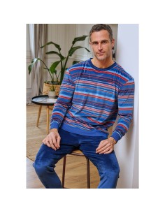 Pijama de hombre para invierno en spandex modelo Alpes de muslher
