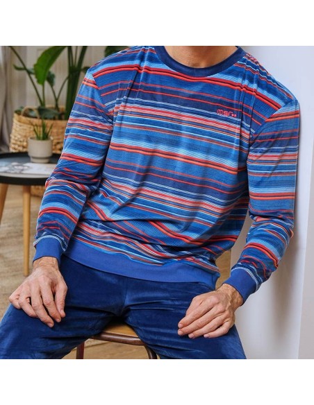 pijama de suave y cálido spandex para hombre de muslher modelo alpes