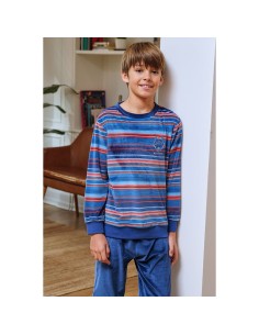pijama de niño para invierno en spandex modelo burgundi de muslher