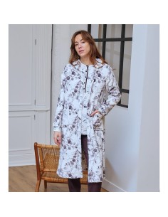 muslher bata de mujer para invierno en suave coralina modelo otoño