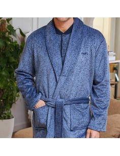 muslher bata de hombre para invierno con pelo interior modelo Paco 2