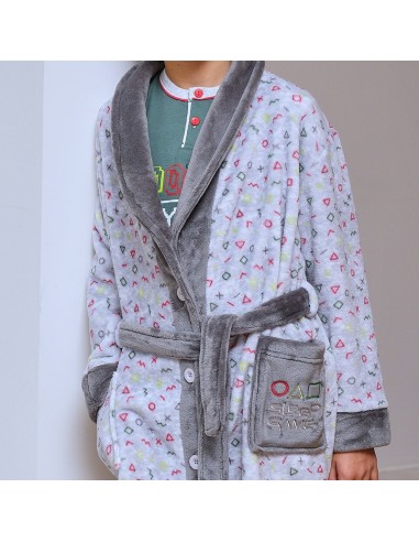 bata de invierno para niño de muslher modelo videojuego