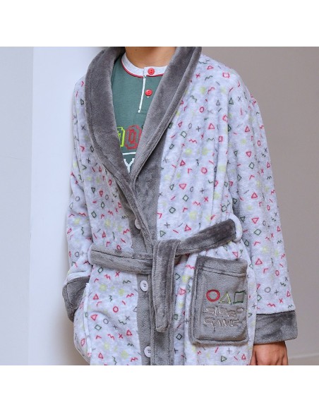 bata de invierno para niño de muslher modelo videojuego