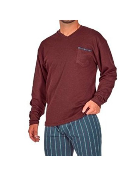 dormen pijama de hombre en algodón de invierno modelo Jordan