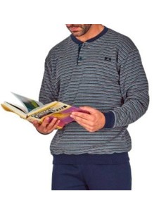 Pijama de dormen para hombre en algodón de invierno modelo Bierzo 2