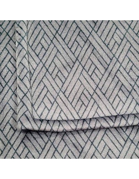 dibujo de bata para hombre muslher gris sherpa