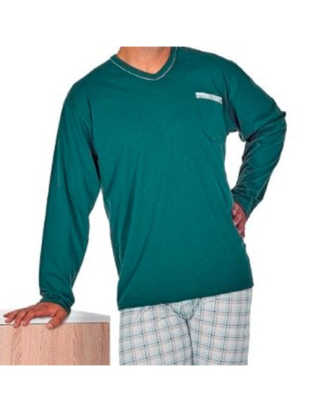 dormen pijama de entretiempo de hombre en algodón modelo sotobosco