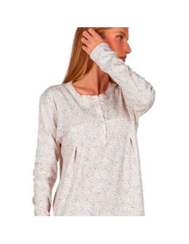camisón de mujer en algodón modelo Isabel para invierno