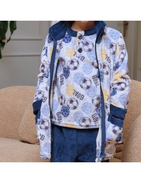 bata de cremallera para infantil niño de muslher modelo goal