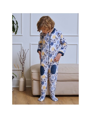 Pijama manta Goal para niño de coralina de Muslher