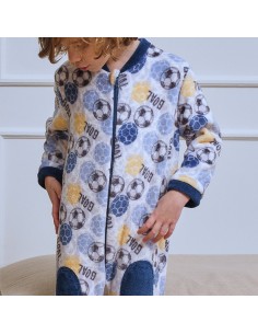 Pijama manta Goal para niño de coralina de Muslher 2