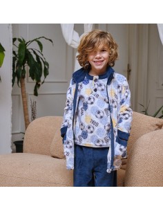 Bata infantil goal con cremallera de coralina de Muslher