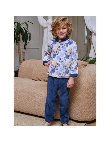 Pijama infantil goal de coralina para niño de muslher