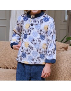 Pijama infantil goal de coralina para niño de muslher 2