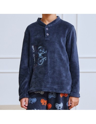pijama de niño de muslher en coralina modelo bicicletas
