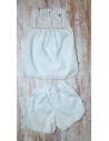 Pijama de comunión de niña bordado Pijama de comunión de niña bordado