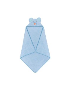 capa de baño para bebe grande modelo ratón en azul de interbaby