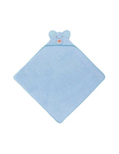 capa de baño para bebe grande modelo ratón en azul de interbaby
