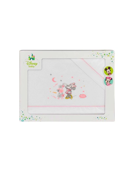 juego para cuna en franela de algodón minnie ovejitas de interbaby