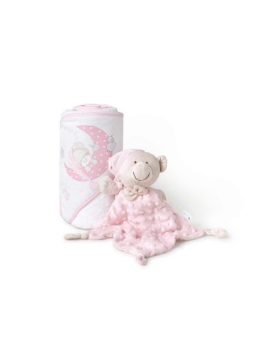 conjunto de capa de baño y dou dou oso rosa de interbaby