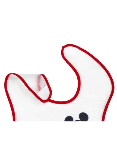 baberos de mickey en plástico con cierre en velcro pack de 2 interbaby