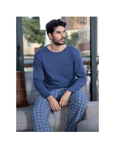 pijama de hombre en algodon de invierno muslher 225648