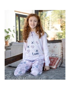 pijama para niña en algodon de invierno muslher 224608