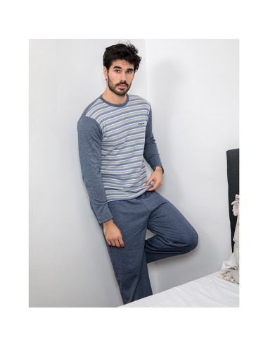 pijama de hombre para invierno en algodon calido muslher 225649