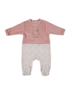 pijama pelele de bebe niña en terciopelo 221618 muslher