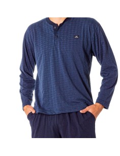 pijama para hombre en algodon fino y manga larga  40020 dormen
