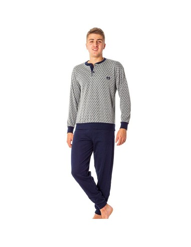 pijama para invierno de hombre en algodon modelo 40027 dormen