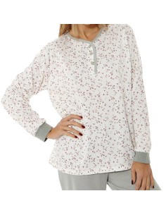 pijama de mujer ara invierno en algodon findel 222926 florecilla