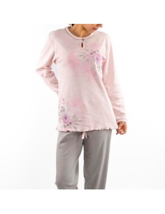 pijama de mujer para invierno en algodón sonia1127