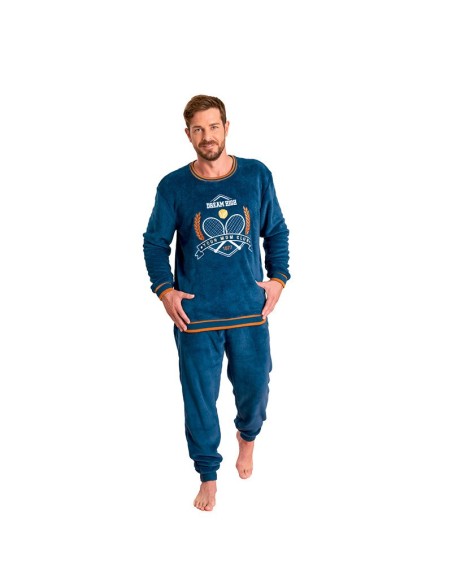pijama de hombre para invierno en coralina muydemi  350304