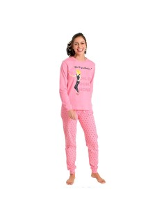 Pijama en algodón de invierno de mujer, Olivia.