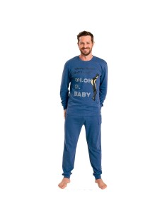 pijama de hombre para invierno en algodon muydemi 350036